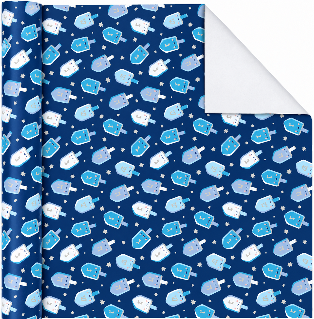 Hannukah Dreidel Wrapping Paper