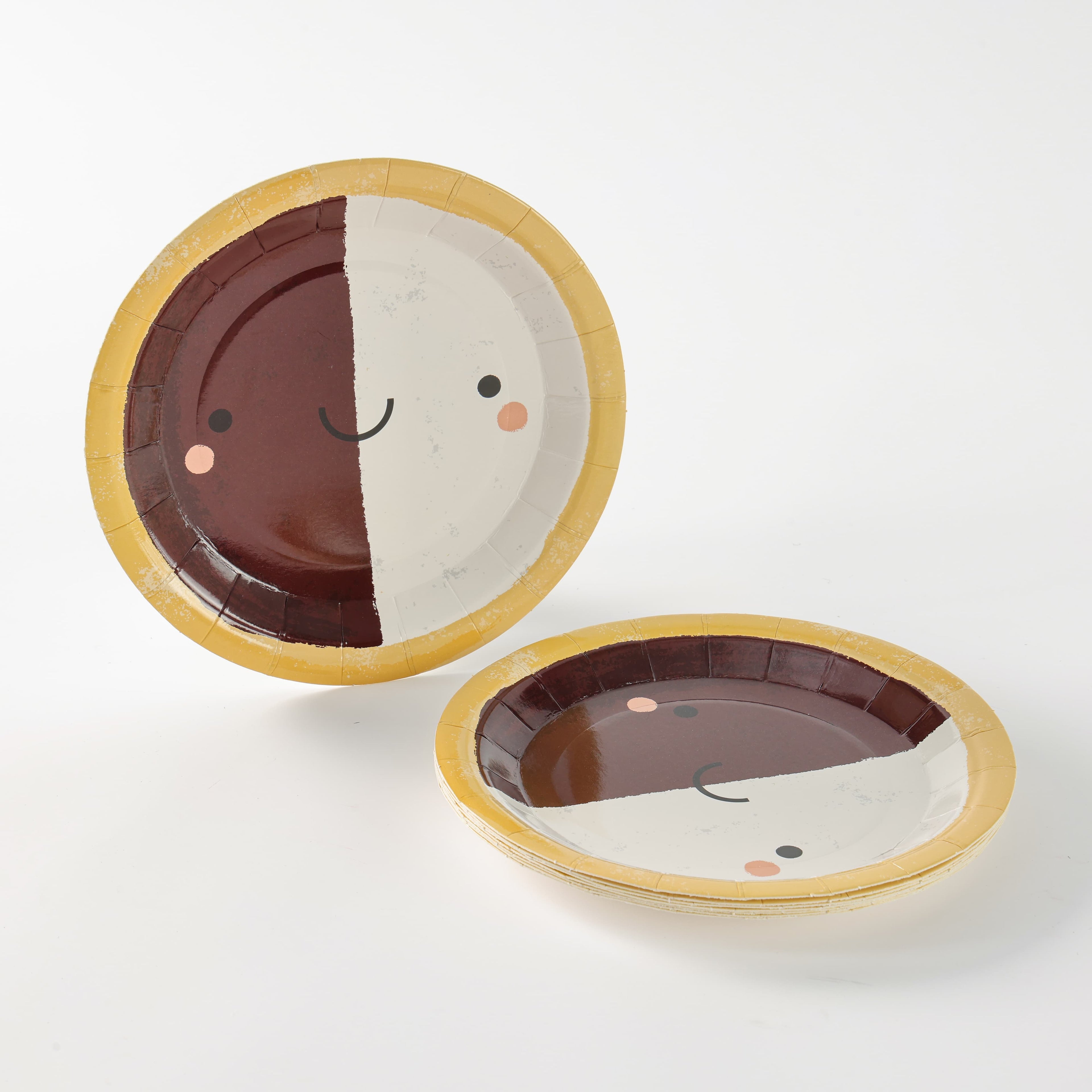 Black and White Cookie Plates