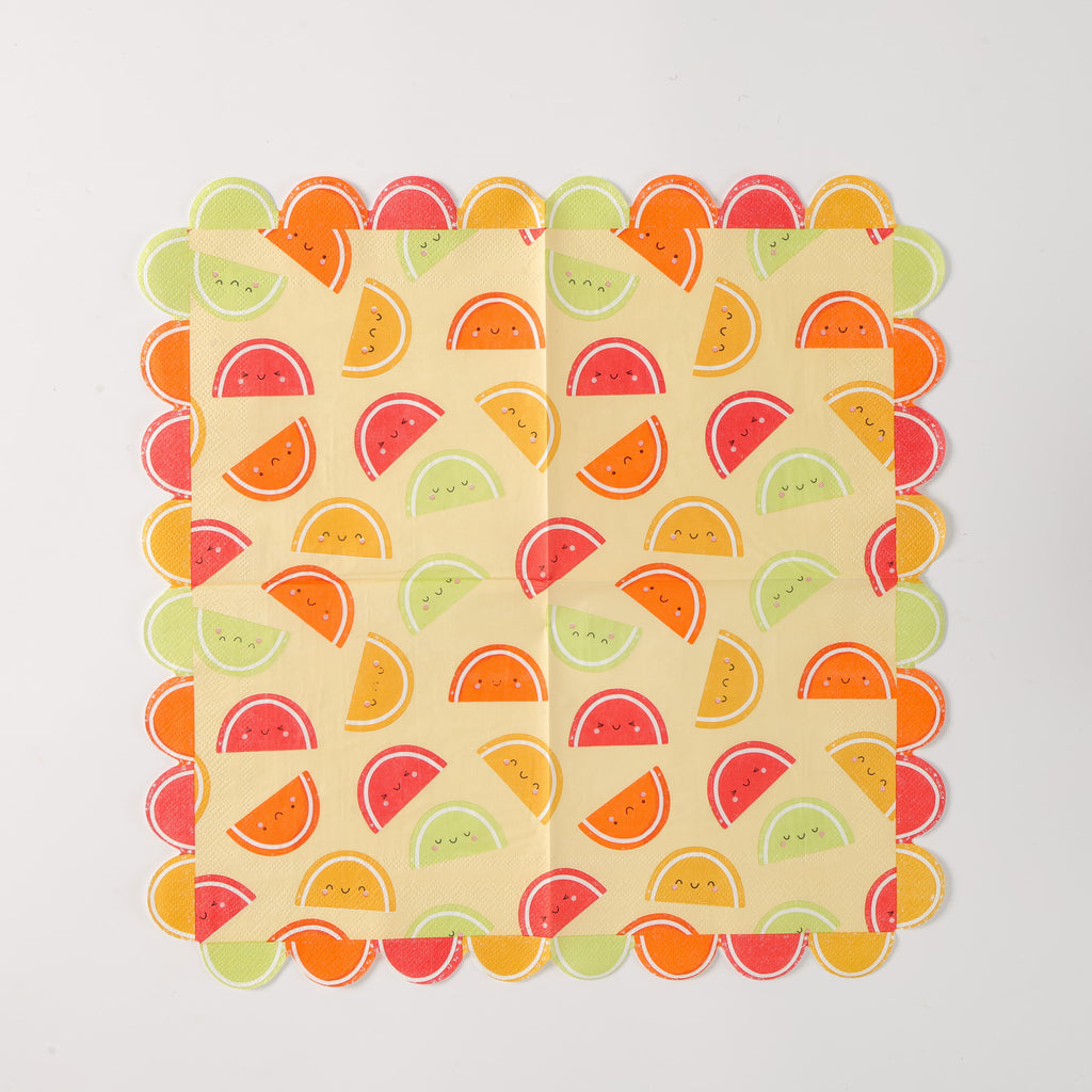 Jelly Slices Scalloped Napkins