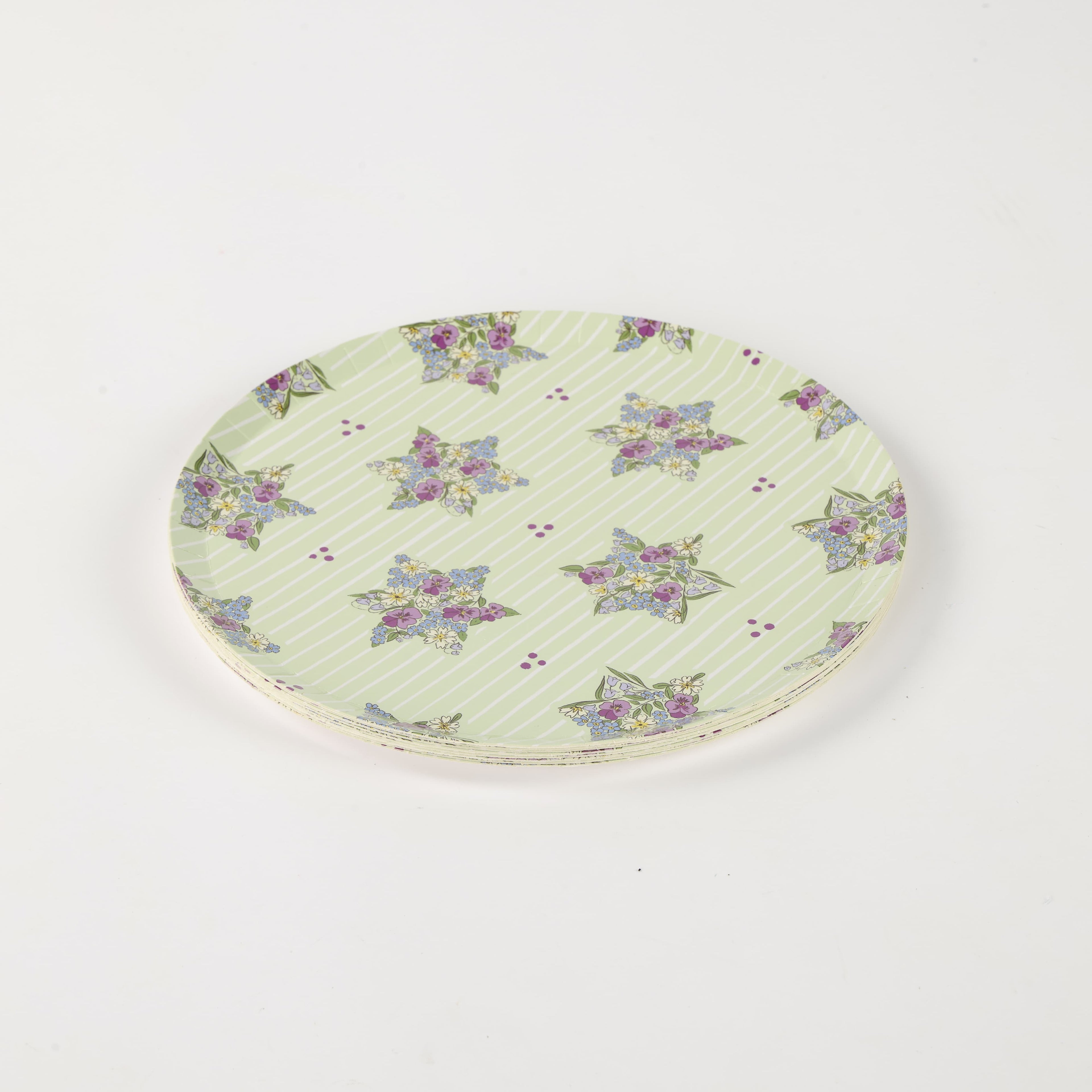 English Floral Ditsy Repeat Plates