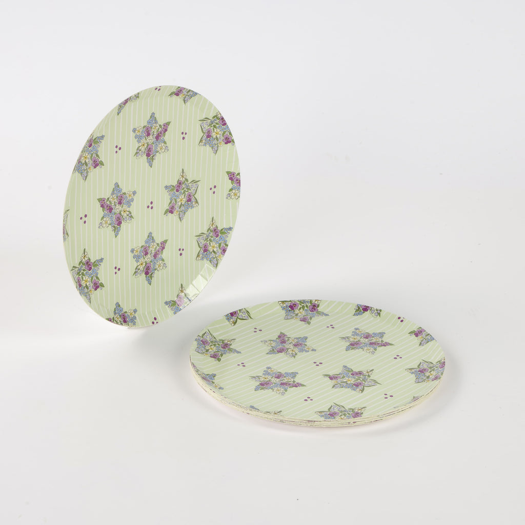 English Floral Ditsy Repeat Plates