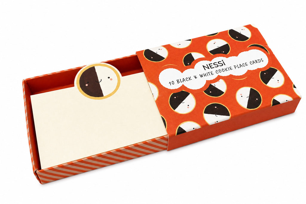 Black and White Cookie Place Cards