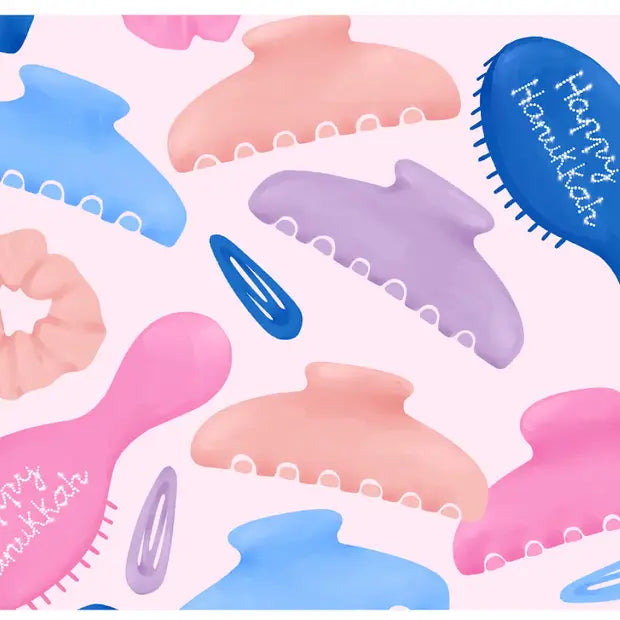 Girly Pop Hanukkah Wrapping Paper